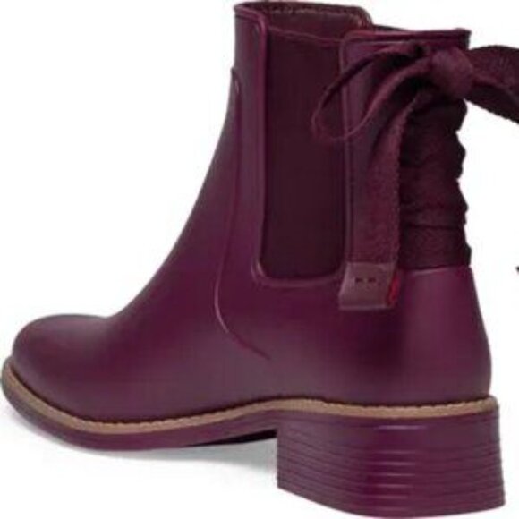 NEW BERNARDO Made In Brazil Briton Rain Booties Garnet for women 362tn - Picture 9 of 10